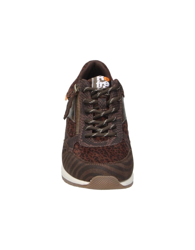 Zapato casual con cuña REFRESH 176219 marrón para mujer