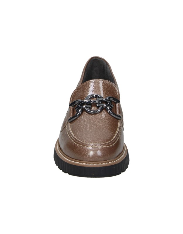Mocasines de piel PITILLOS 11550 en marrón para mujer