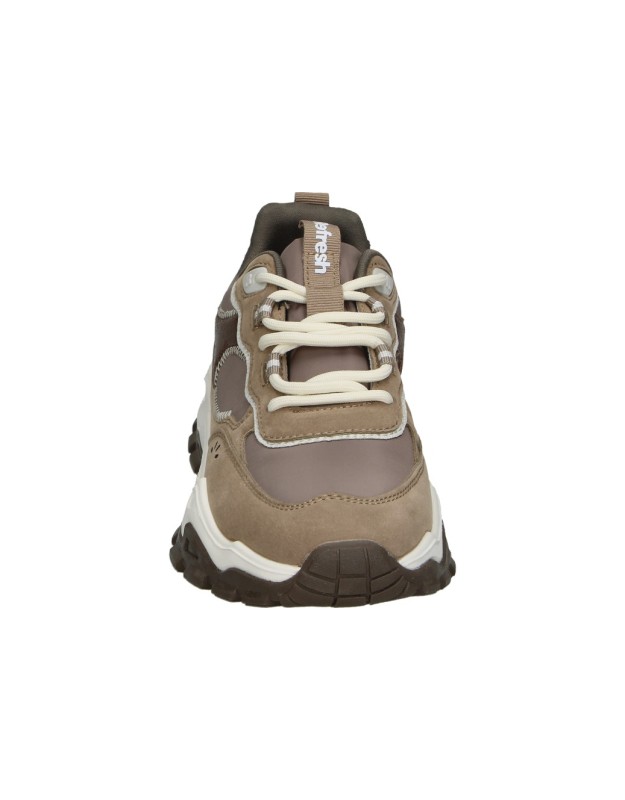 Zapatillas con plataforma REFRESH 173104 en taupe para mujer