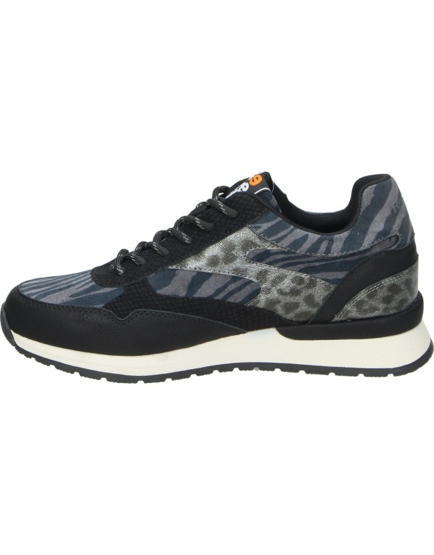 Zapatilla con cuña REFRESH 176219 en negro para mujer