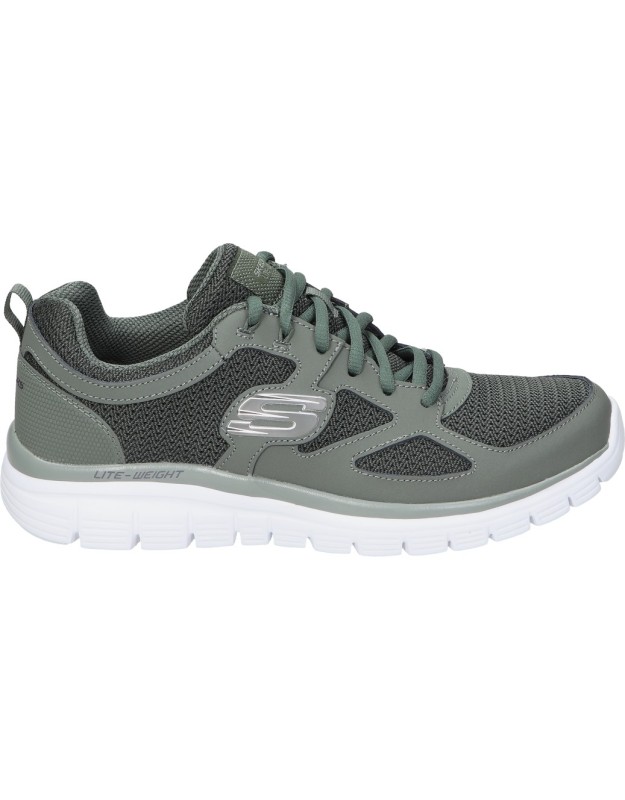 Zapatillas deportivas memory foam de hombre SKECHERS 52635-olv color verde