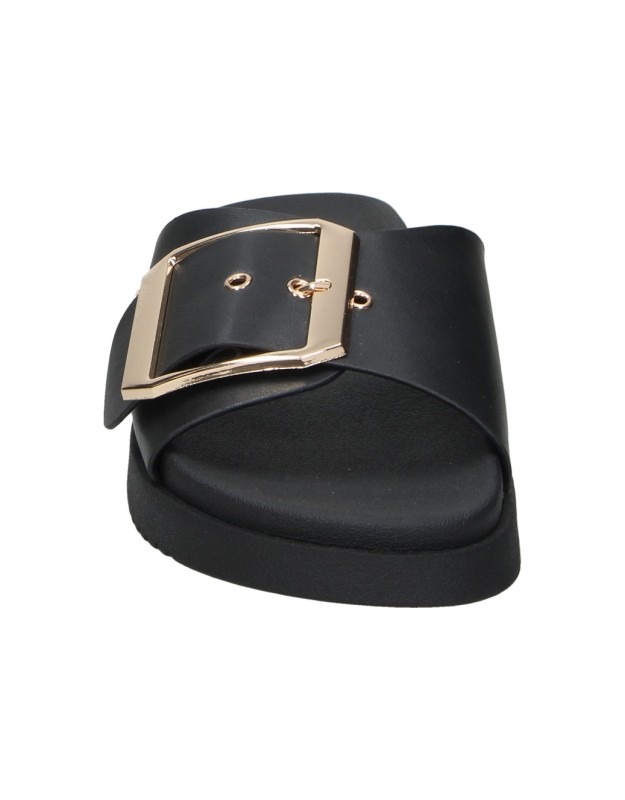 Sandalias XTI 145379 Color Negro para Mujer con Hebilla Slip On