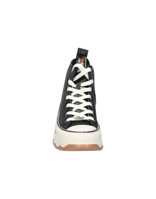 Zapatillas abotinadas REFRESH 173078 en negro para mujer
