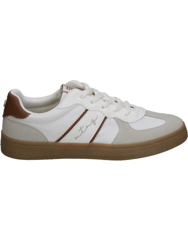 Zapatillas polipiel Mustang Roy 60860 en blanco para mujer