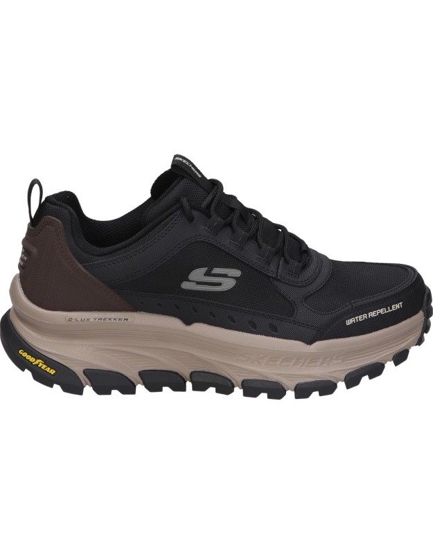 Zapatilla Trekking Skechers D'Lux Trekker negra 237565-bknt