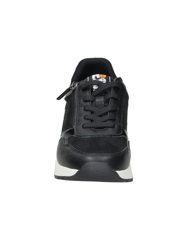 Zapato con cuña REFRESH 176105 en negro para mujer