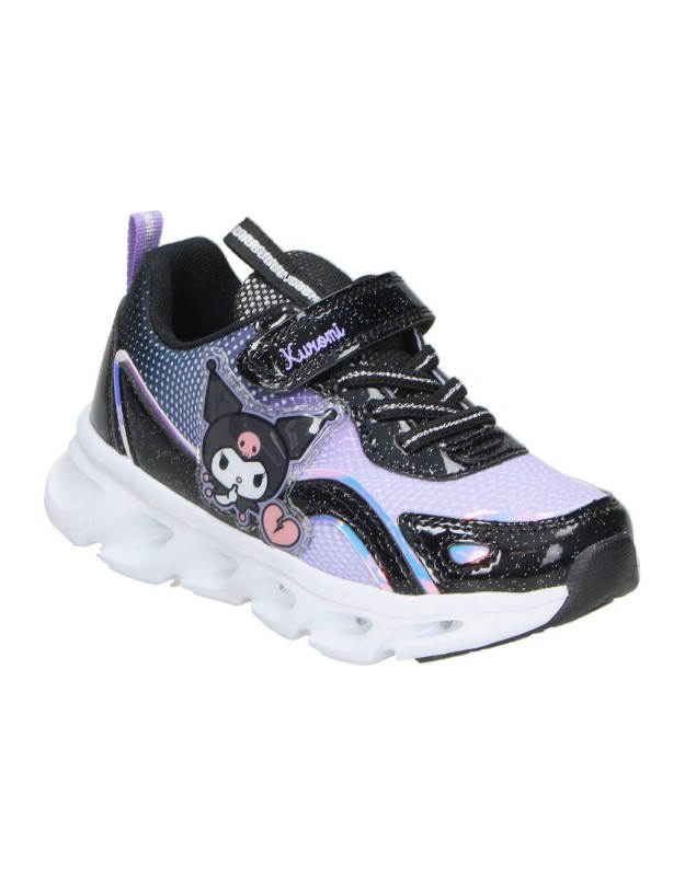 Zapatillas con luces LEOMIL hk009375 Kuromi en negro para niña