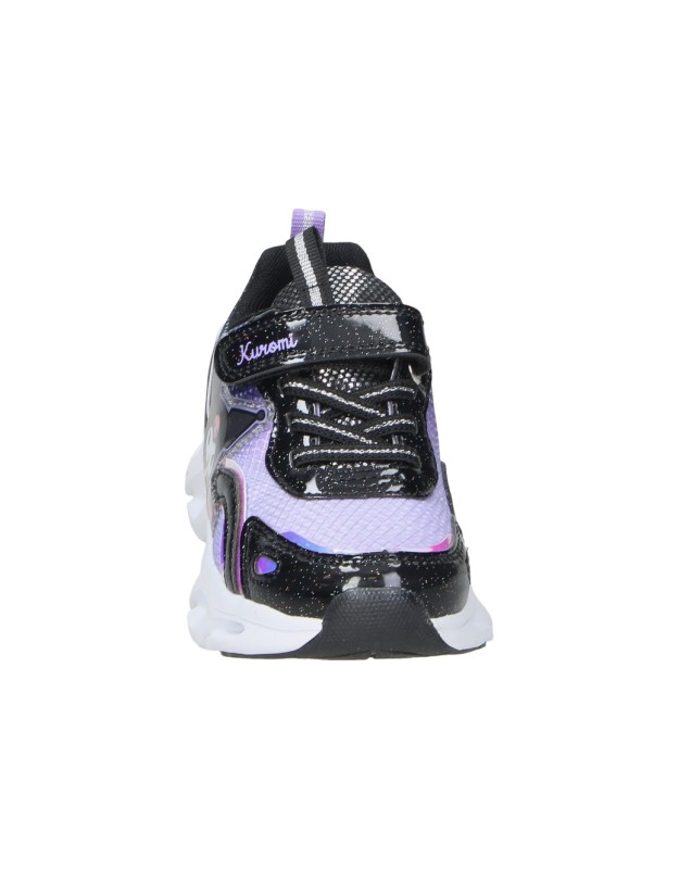 Zapatillas con luces LEOMIL hk009375 Kuromi en negro para niña