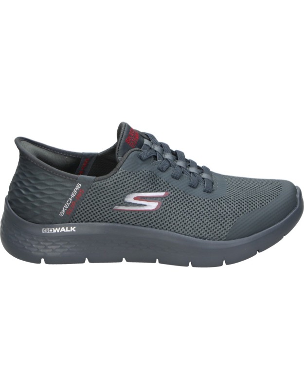 Deportiva Skechers Slip in Go Walk Flex en gris 216324-dkgy