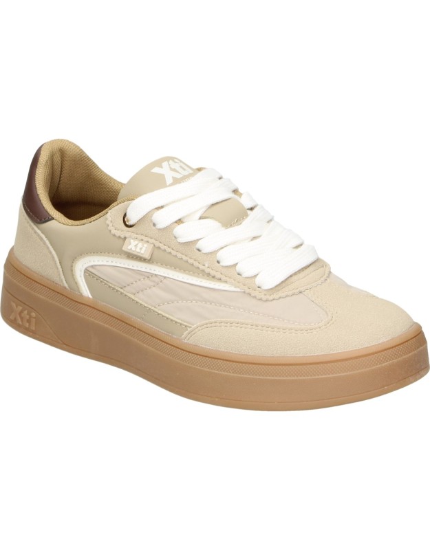 Zapatillas con plataforma XTI 146278 en beige para mujer