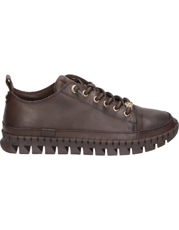 Zapato de piel CARMELA 162531 en marrón para mujer