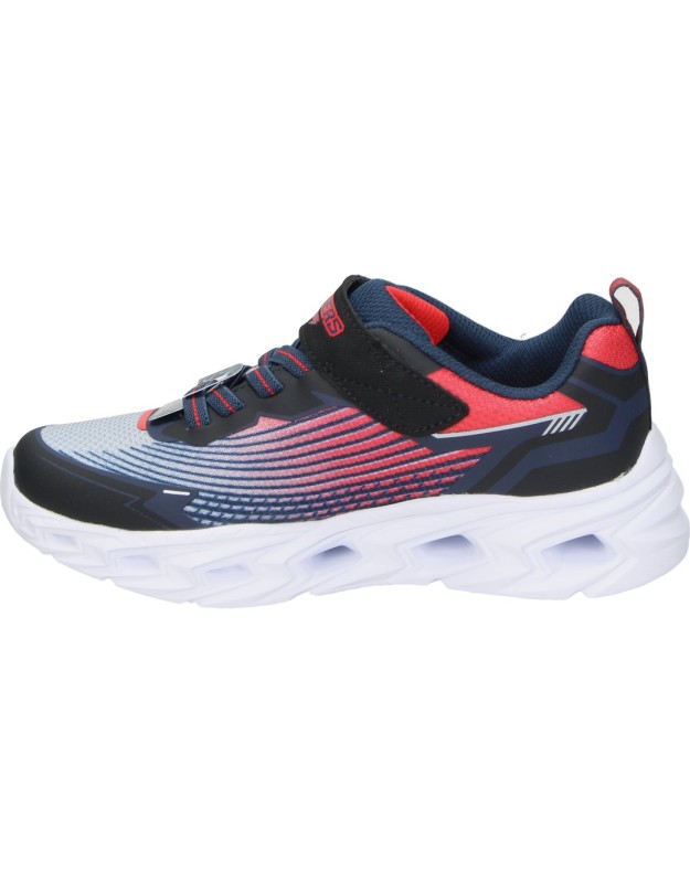 Deportiva con luz Skechers S-Lights: Vortex 3.0 azul y roja 400590lc-bkrb