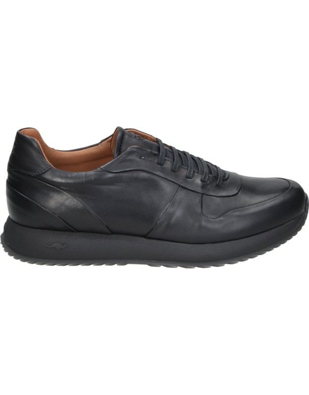 Zapatos de piel Kangaroos en negro 1230-11 para hombre