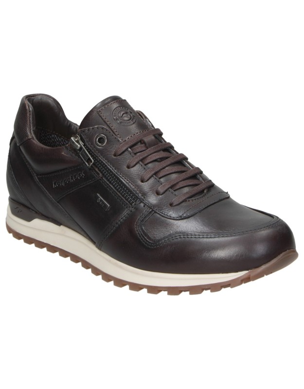 Zapatos de piel KANGAROOS 1209-18 marrones para hombre