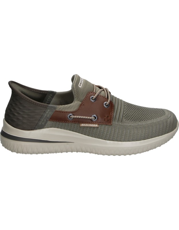 Zapatos SKECHERS 210606-tpbr Memory Foam de Hombre Color Taupe