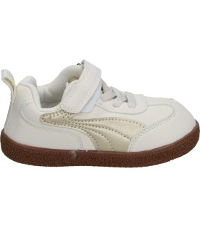 Zapatillas Respetuosas ÑAKOS 9003 Color Beige con Detalles en Dorado Infantiles
