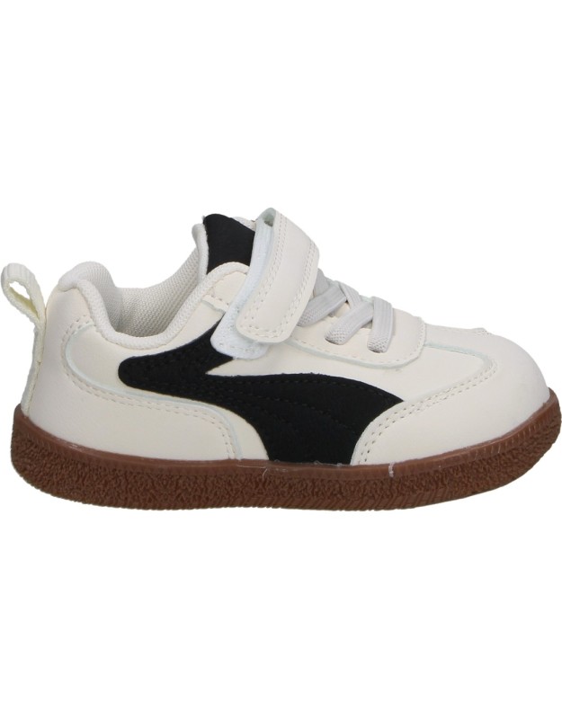 Zapatillas Respetuosas ÑAKOS 9003 en Color Beige con Detalles en Negro