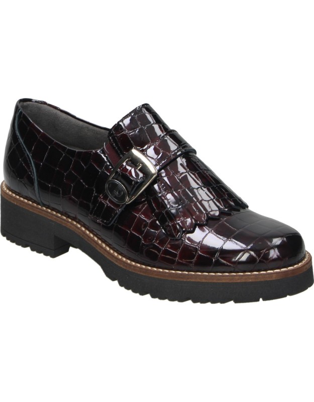 Mocasines de Piel PITILLOS para Mujer color Burdeos en Charol 11560