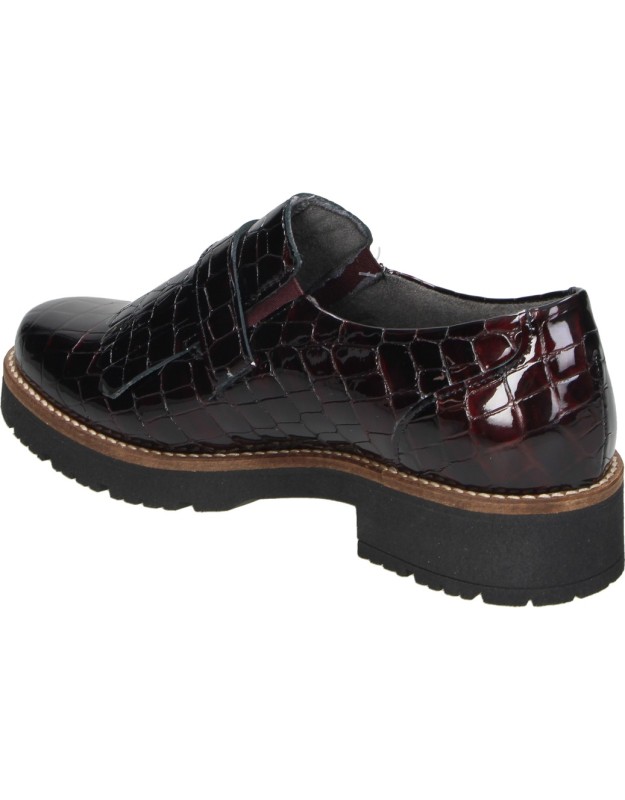 Mocasines de Piel PITILLOS para Mujer color Burdeos en Charol 11560