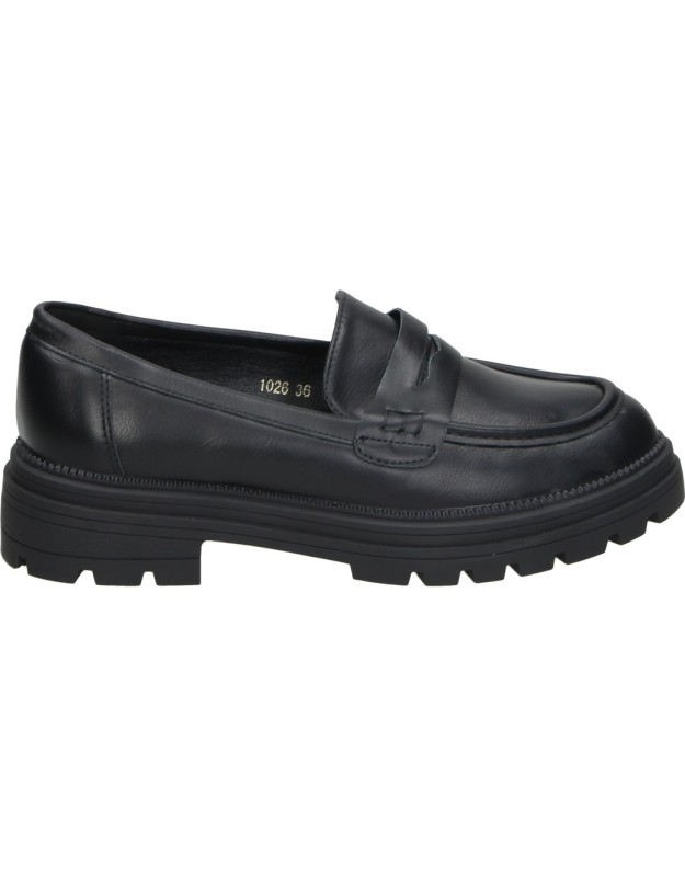 Mocasines Escolares PEKES para Niña Negros 1026