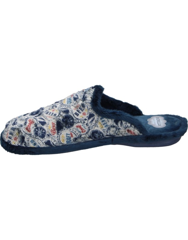 Zapatillas de Casa COSDAM Destalonadas para Hombre Azul Marino con Dibujos 1405