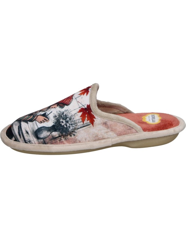 Zapatillas de Casa COSDAM Destalonadas para Mujer con Dibujo de Chica 4525