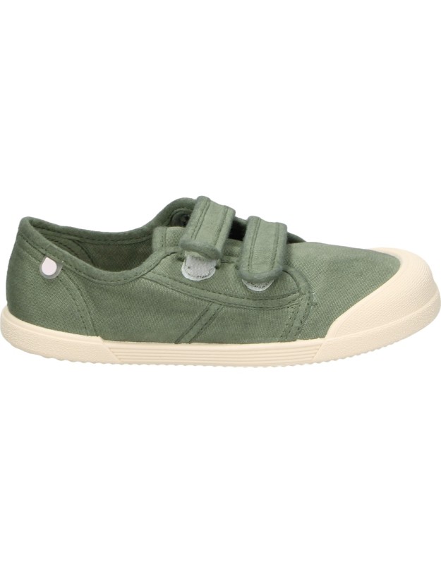 Zapatillas IGOR Barefoot Infantiles De Lona en Color Verde Khaki s10333-042