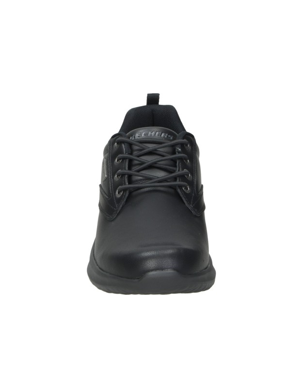 Zapatos SKECHERS Delson Antigo para Hombre en Negro 65693-bbk