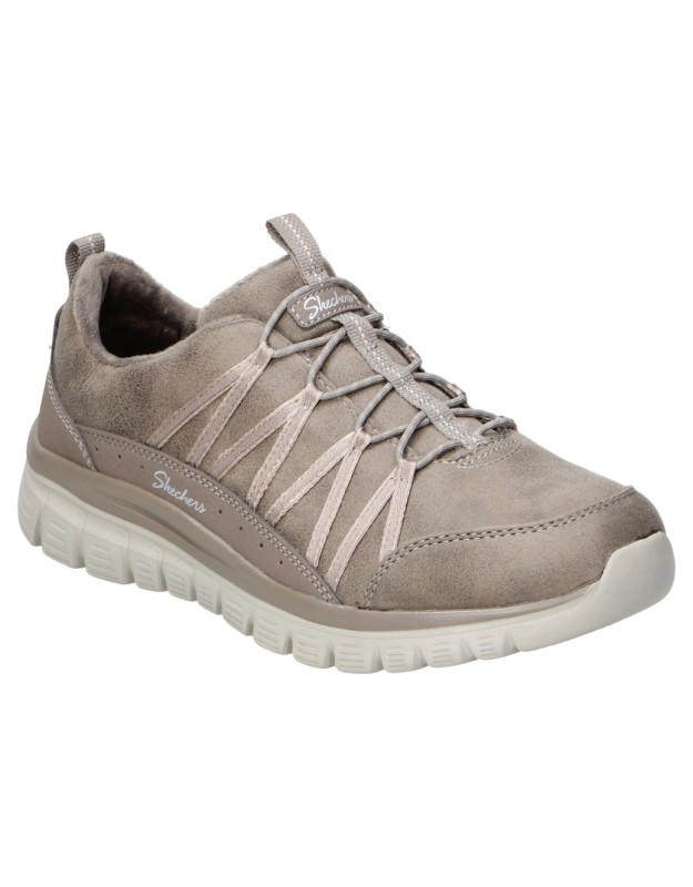 Zapatillas SKECHERS Graceful Cozy Hug en color taupe 100889-dktp