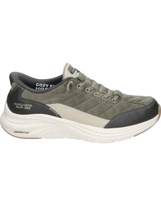 Zapatilla SKECHERS Slip-ins Contour Foam Cozy Fit Cordelux para Hombre 232618-olv