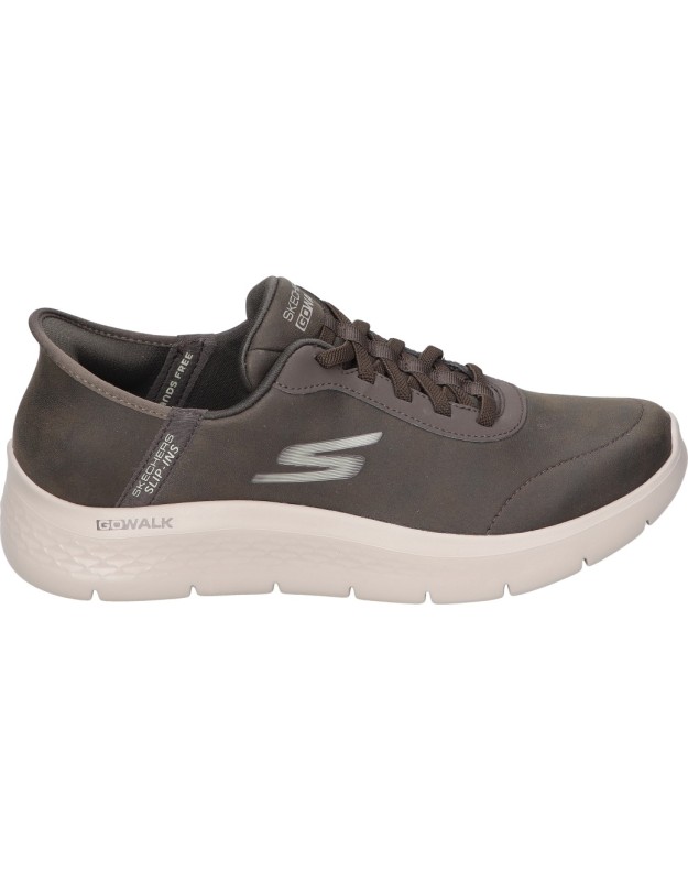 Zapatillas SKECHERS Hands Free Slip-ins GO WALK Flex Smooth Motion 216326-brn