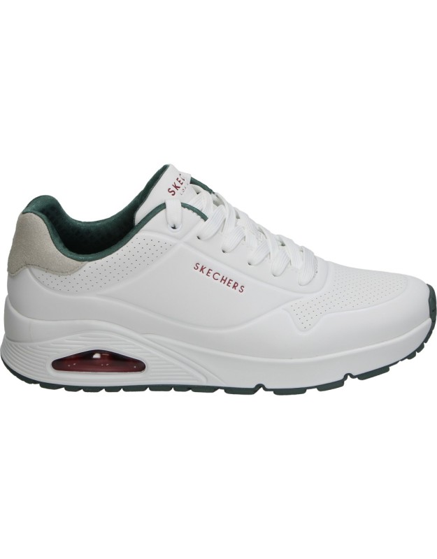 Zapatillas SKECHERS Uno Suited On Air para Hombre color Blanco 183004-wgrn