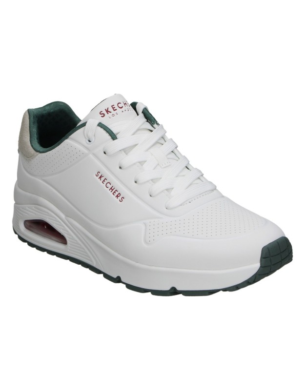 Zapatillas SKECHERS Uno Suited On Air para Hombre color Blanco 183004-wgrn