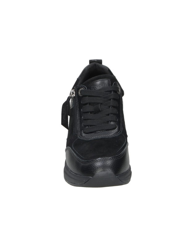 Zapatos REFRESH con Cuña y Cremallera Negros para Mujer 176177
