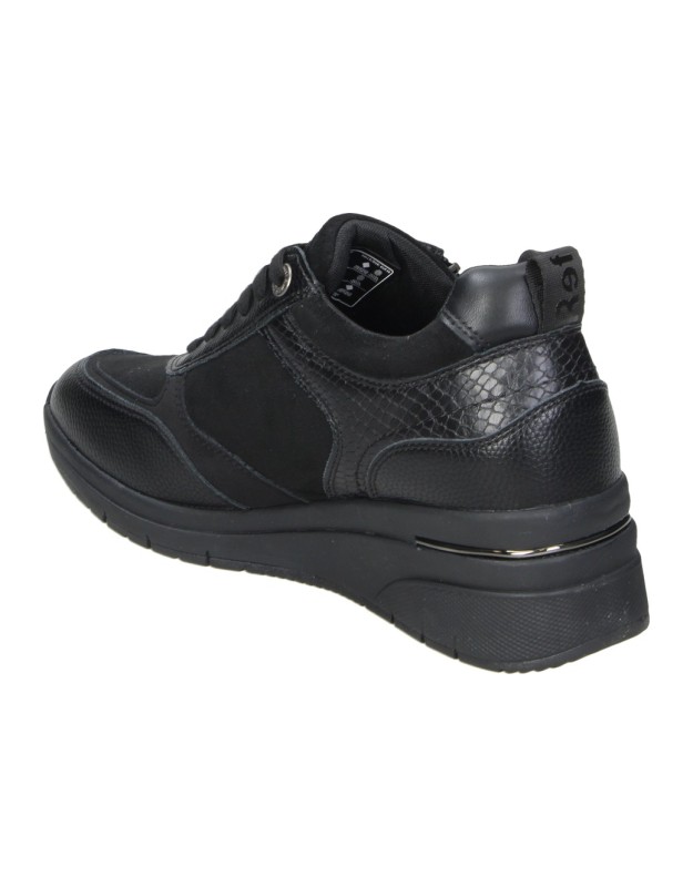 Zapatos REFRESH con Cuña y Cremallera Negros para Mujer 176177