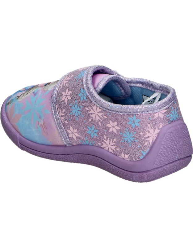 Zapatillas de Casa LEOMIL Cerradas de Frozen para Niña Moradas con Dibujo de Elsa fz015983
