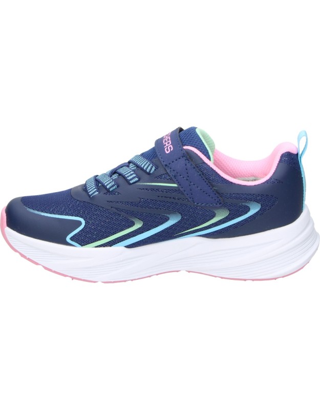 Zapatillas para niña plana SKECHERS 303882l-nvmt en azul