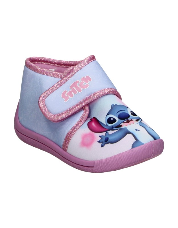 Zapatillas de casa/pantuflas cómodo de niña LEOMIL ls003103 sticht color rosa
