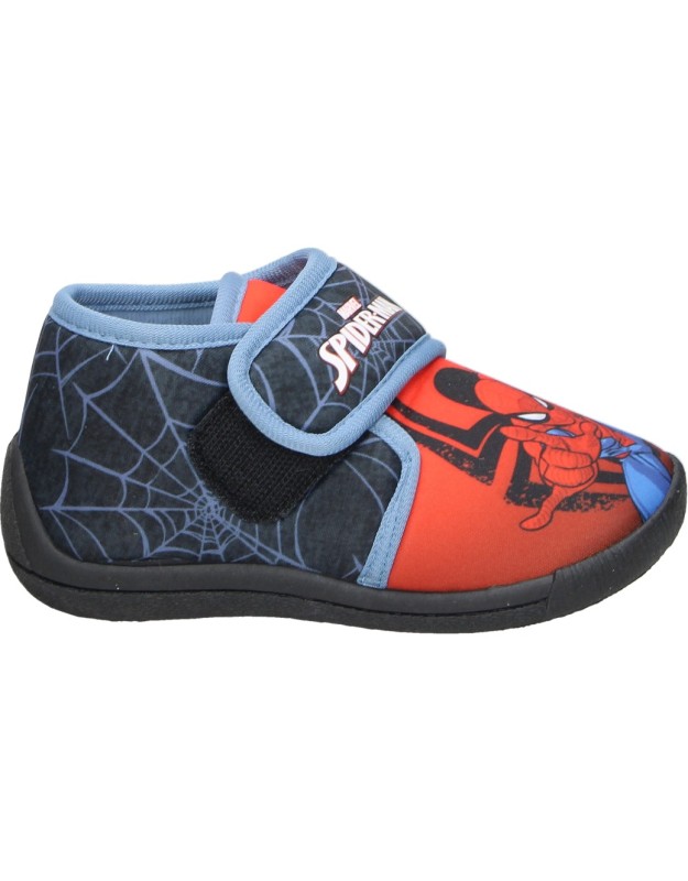 Zapatillas de casa Spiderman de LEOMIL sp015693 en rojo para niño