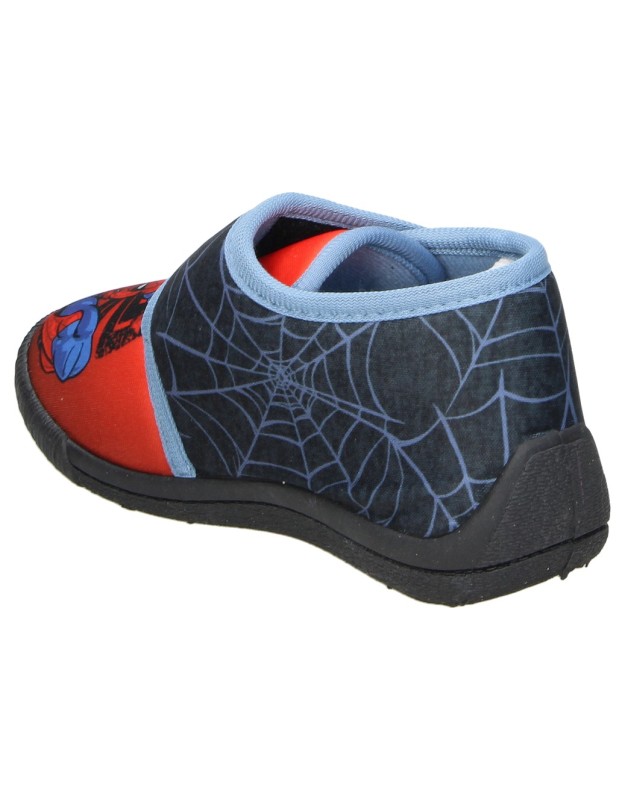 Zapatillas de casa/pantuflas para niño plana LEOMIL sp015693 spiderman en rojo