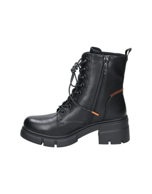 Botines Militares REFRESH con Tacón para Mujer en Negro 170919