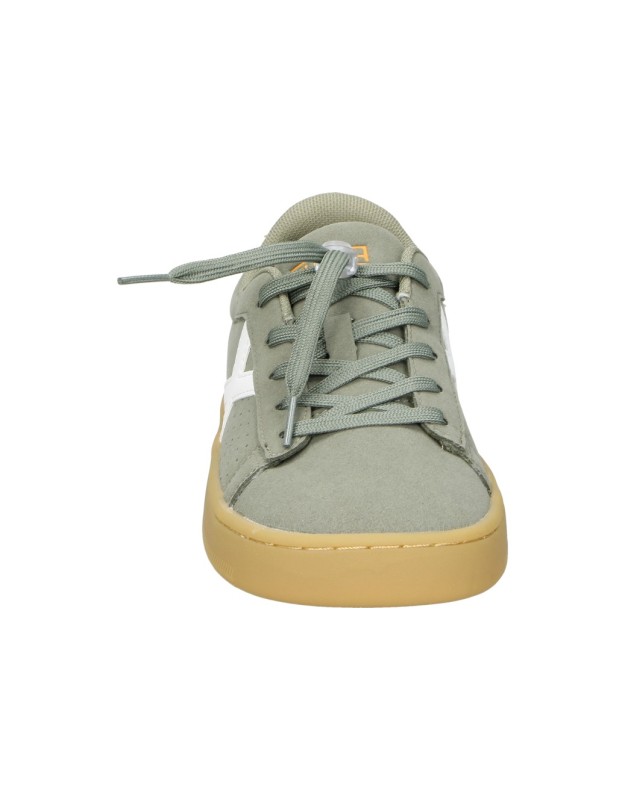 Zapatilla MUNICH Barefoot Mini Open para Niño Color Verde con Detalles 8846008