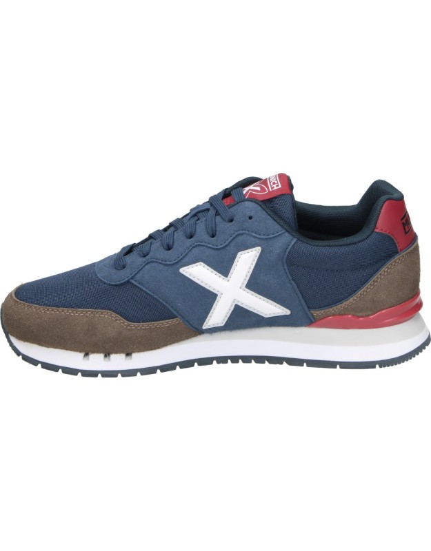 Zapatilla MUNICH Dash 295 para Hombre en Azul Marino con Detalles en Rojo, Marrón y Blanco 4150295