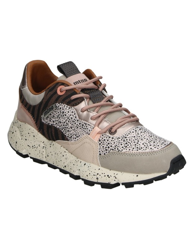 Zapatillas MUSTANG MTNG Climb para Mujer en Color Cuero con Detalles Multicolor 60431