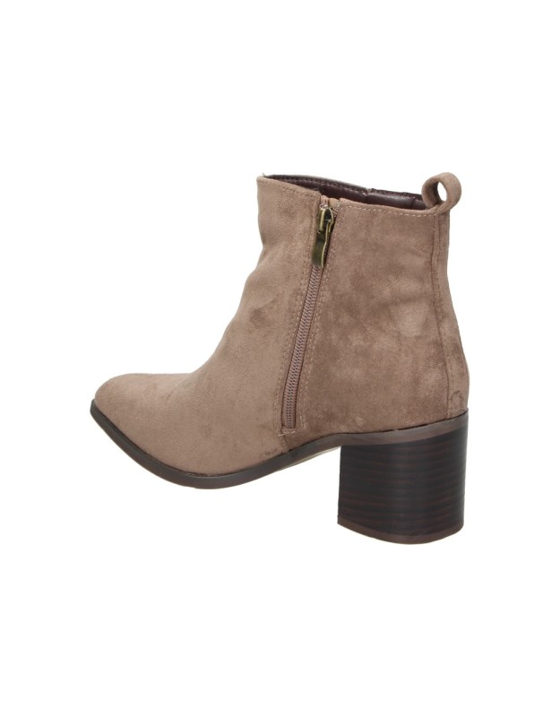 Botines de Tacón ISTERIA para Mujer en Taupe 1328