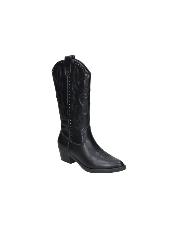 Botas Cowboy XTI para Mujer en Color Negro 146191