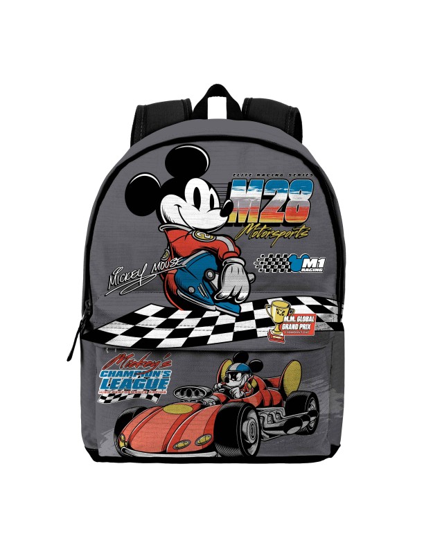 Mochila de Espalda KARACTERMANIA para Niño Gris con Dibujo de Mickey Mouse Champion 10091