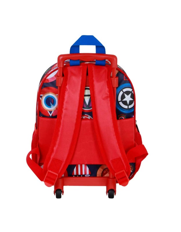 Mochila de Ruedas KARACTERMANIA para Niño Azul con Dibujo de Capitán América 08459