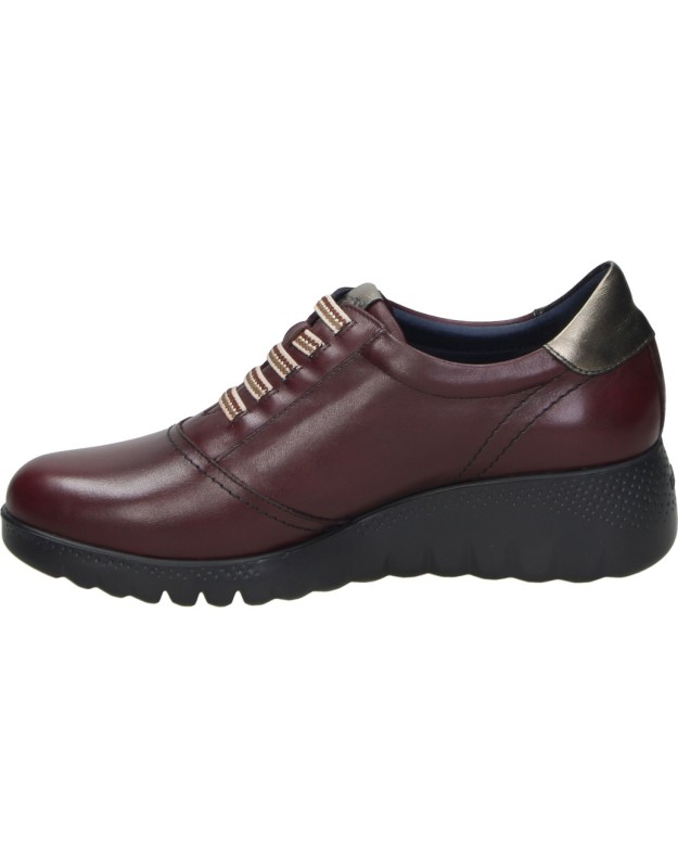 Zapatos FLUCHOS Live de Piel para Mujer en Burdeos F2096