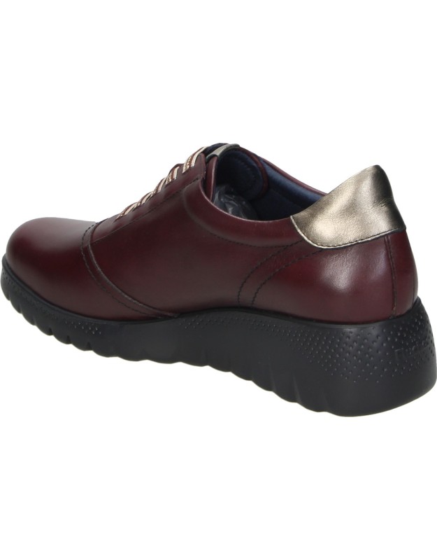 Zapatos FLUCHOS Live de Piel para Mujer en Burdeos F2096